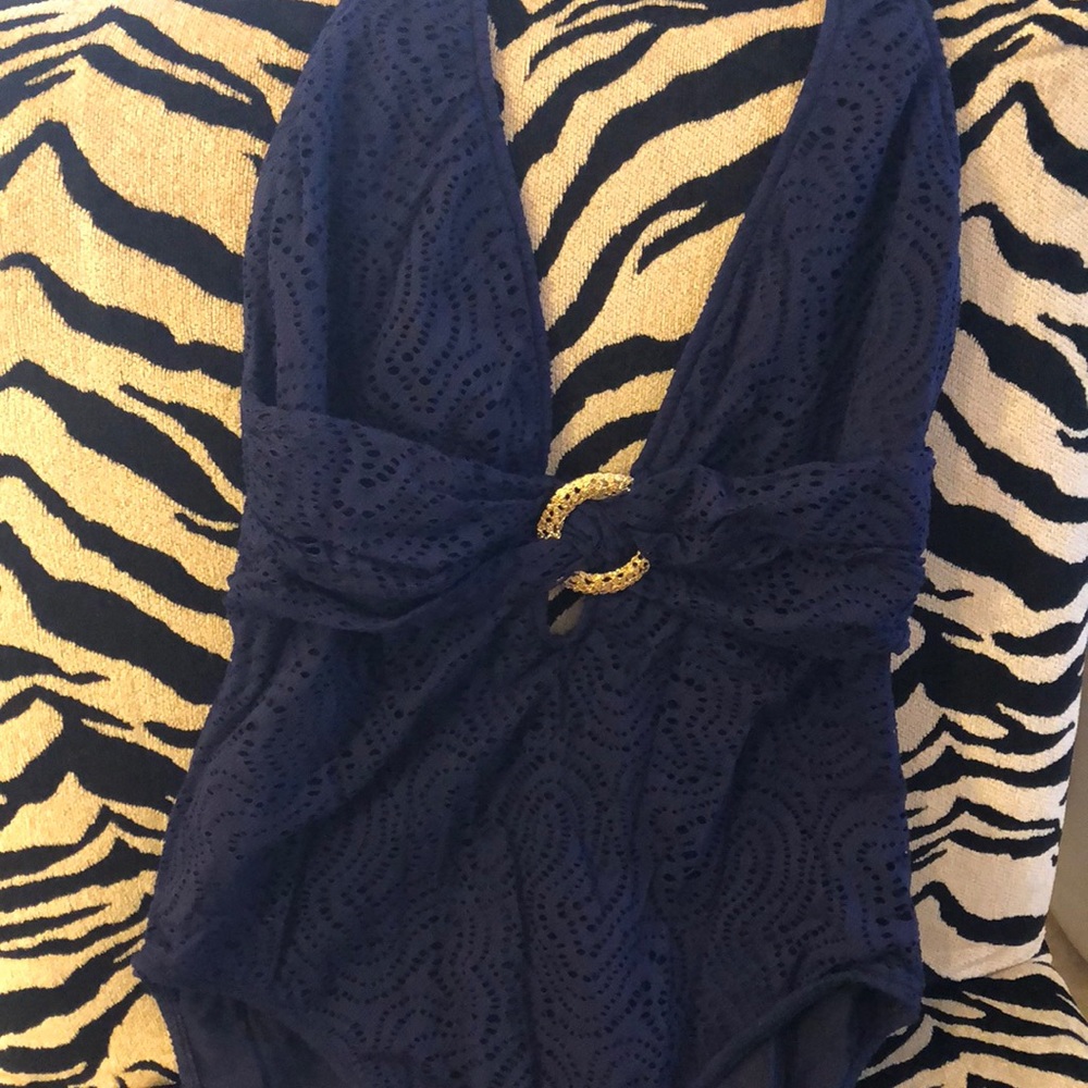 Trina Turk Navy blue swim suit